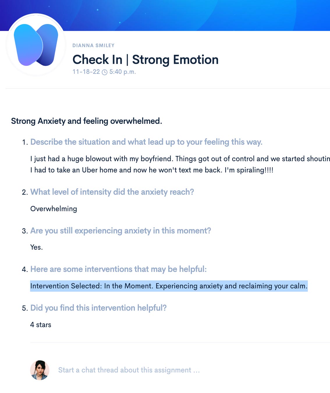 virtualized support so clients can record experiences in the moment