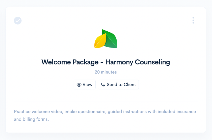 easy onboarding package set up